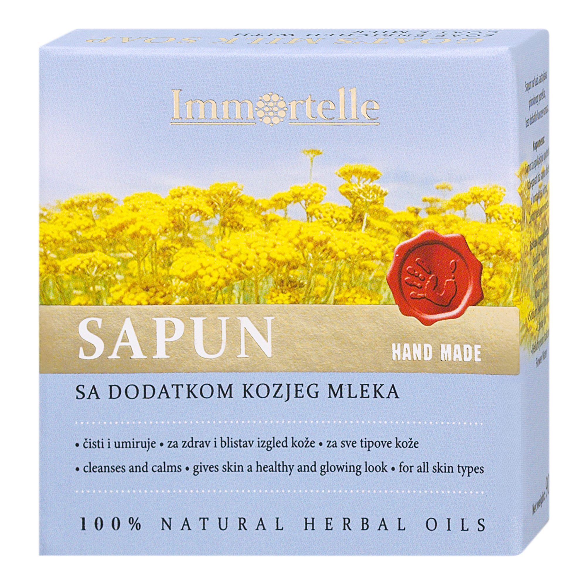 Soap with goat's milk - Immortelle, 90g